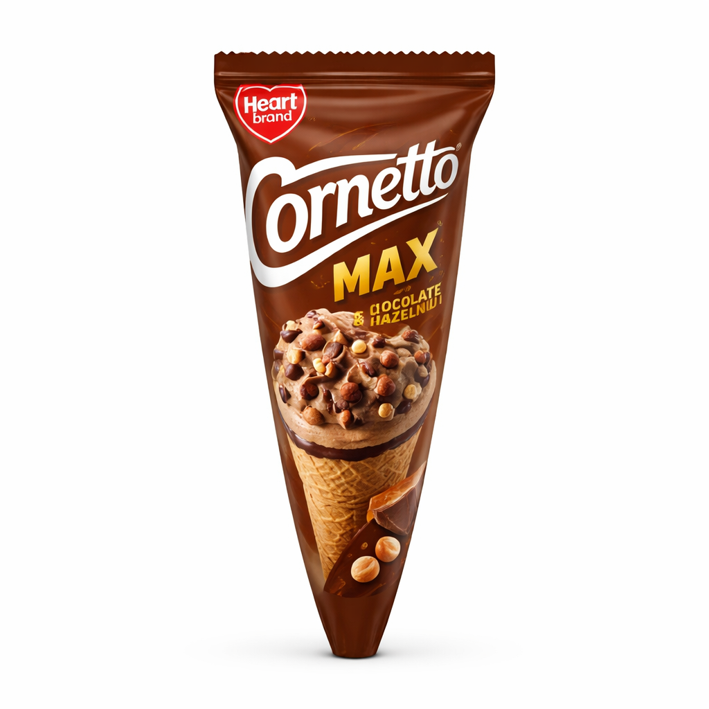 CORNETTO MAX CHOCOLATE&HAZELNUT