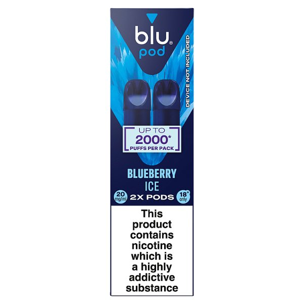 BLU POD BLUEBERRY ICE VAPE PODS 20MG/ML