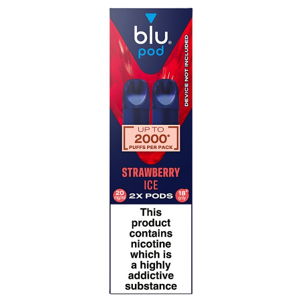 BLU POD STRAWBERRY ICE VAPE PODS 20MG/ML