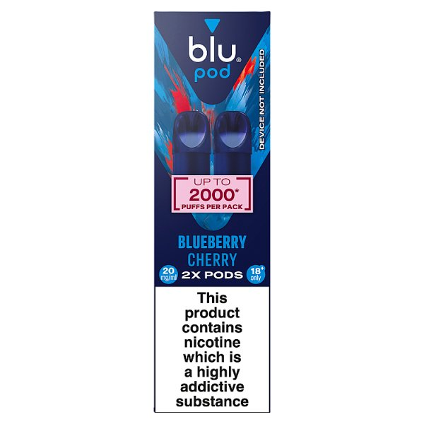 BLU POD BLUEBERRY CHERRY VAPE PODS 20MG/ML