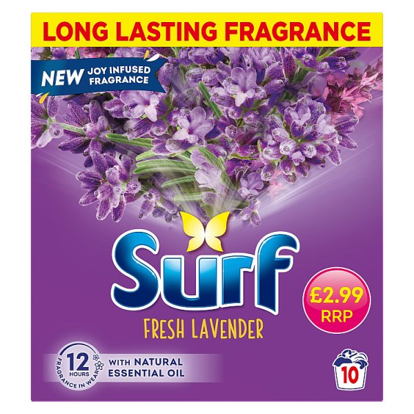 SURF WASHING POWDER FRESH LAVENDER 10 WASHES 500 G