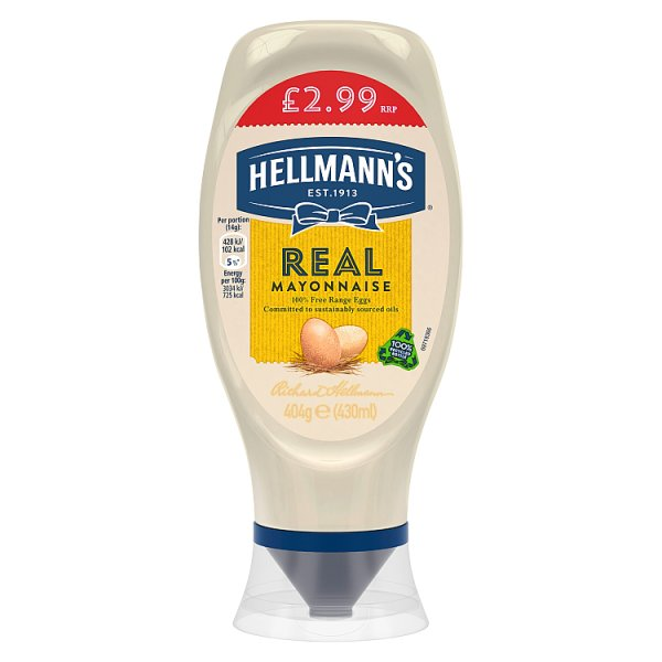 HELLMANNS MAYO SQZY PM299 430ML