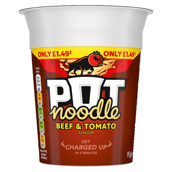 POT NOODLE STANDARD POT BEEF & TOMATO 90 G