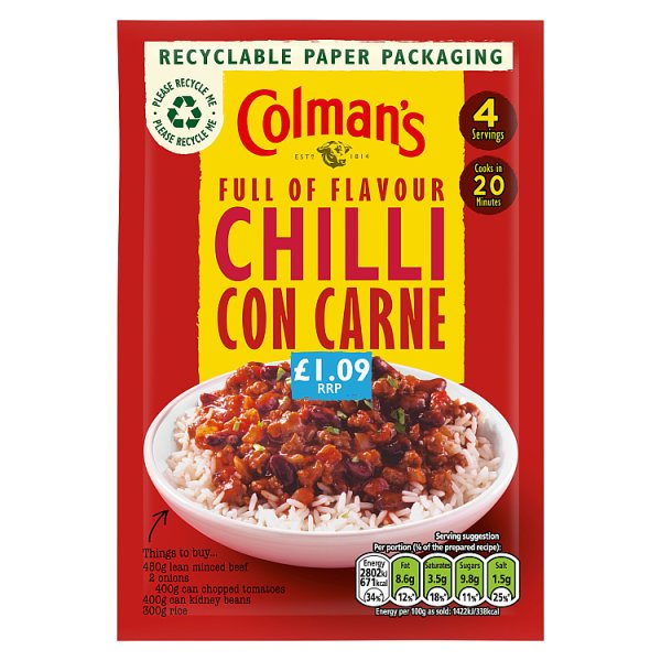 COLMAN'S RECIPE MIX CHILLI CON CARNE 50 G