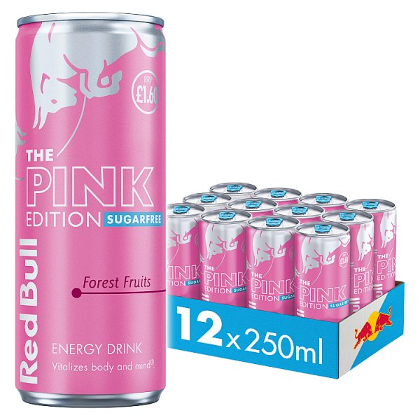 RED BULL ENERGY DRINK SUGAR FREE PINK EDITION 250ML PM 1.60